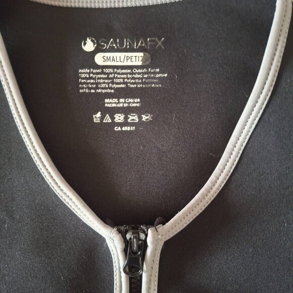 SAUNAFX Black Neoprene Slimming Sauna Vest - Women's Size S/P - Picture 7 of 7